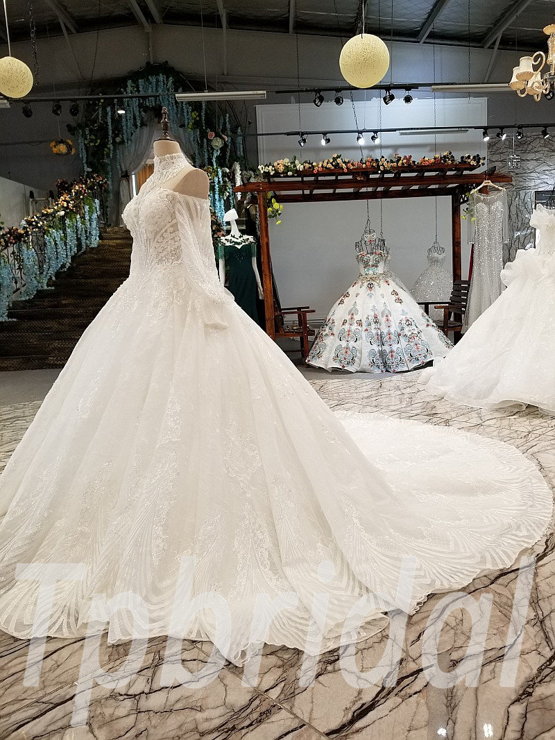 Haute Couture  Wedding Dress  Ball  Gown Long Sleeve Online