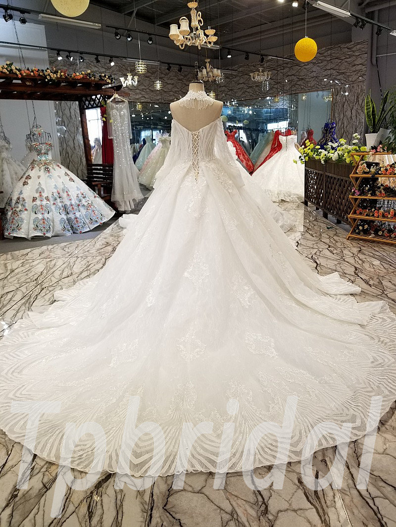 Haute Couture Wedding Dress Ball Gown Long Sleeve Online