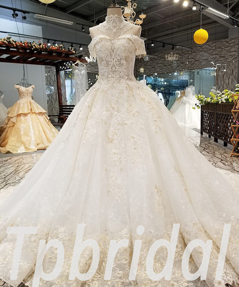 luxury wedding dress crystal 310-05