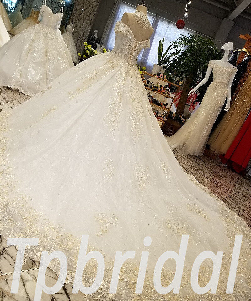 luxury wedding dress crystal 310-06