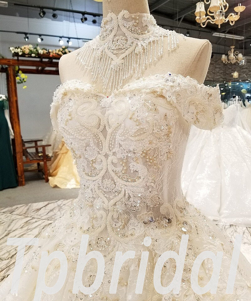 luxury wedding dress crystal 310-07