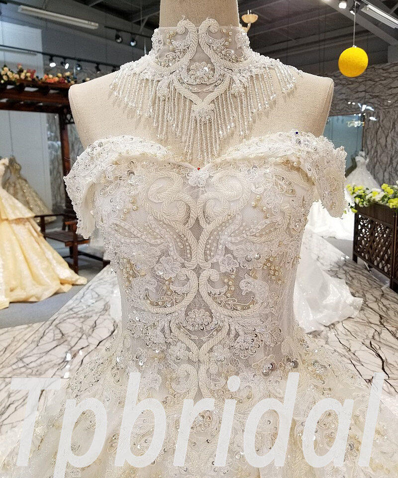 luxury wedding dress crystal 310-09