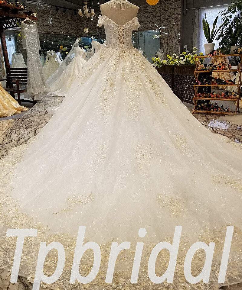 luxury wedding dress crystal 310-13