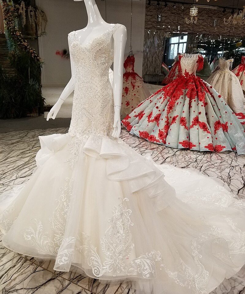 mermaid wedding dress 305-04