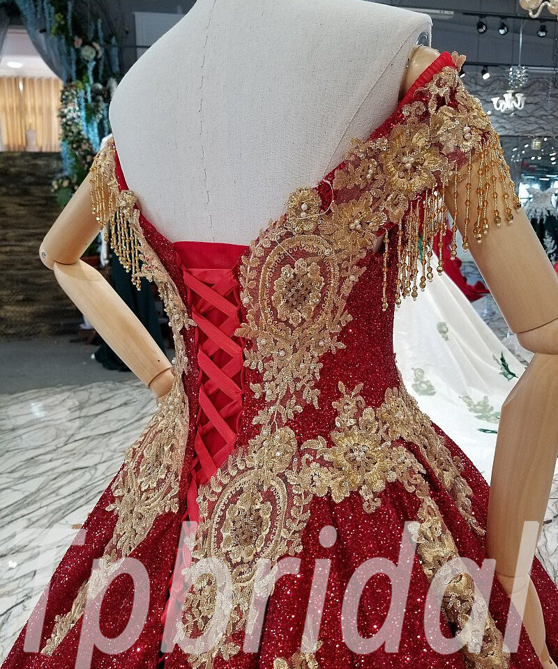 red bridal dress 0315-02