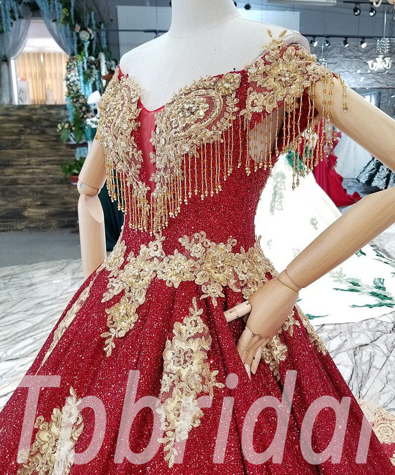 red bridal dress 0315-07