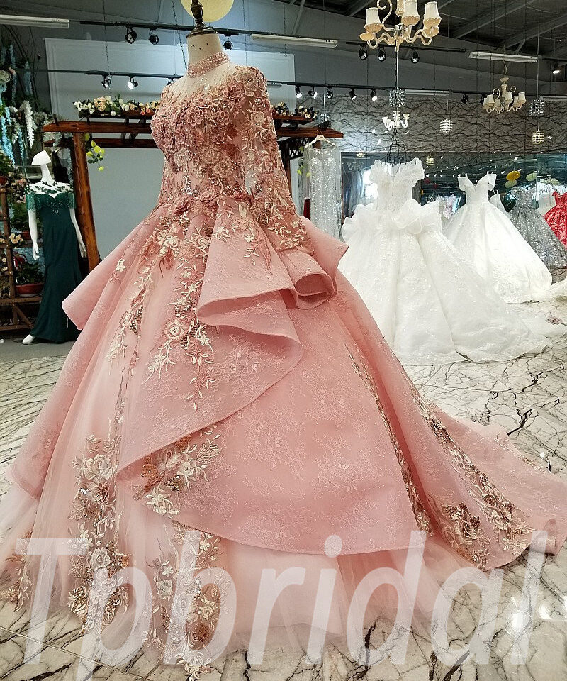ball gowns pink 0323-09