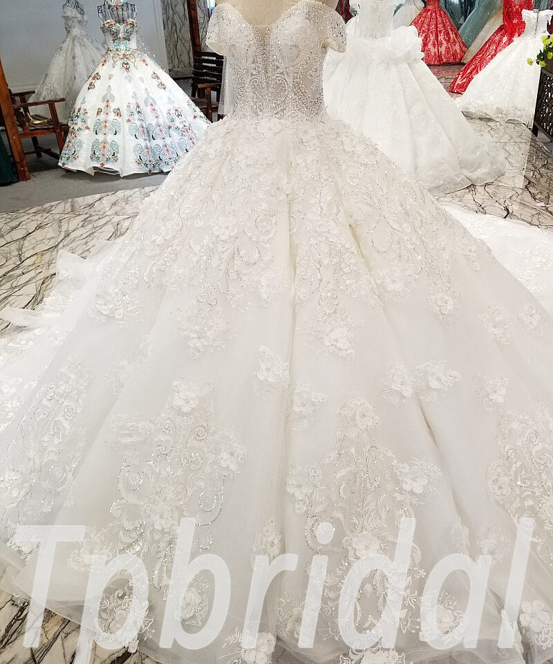 crystal ball gown wedding dress-0326-06