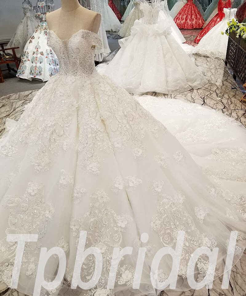 crystal ball gown wedding dress-0326-07