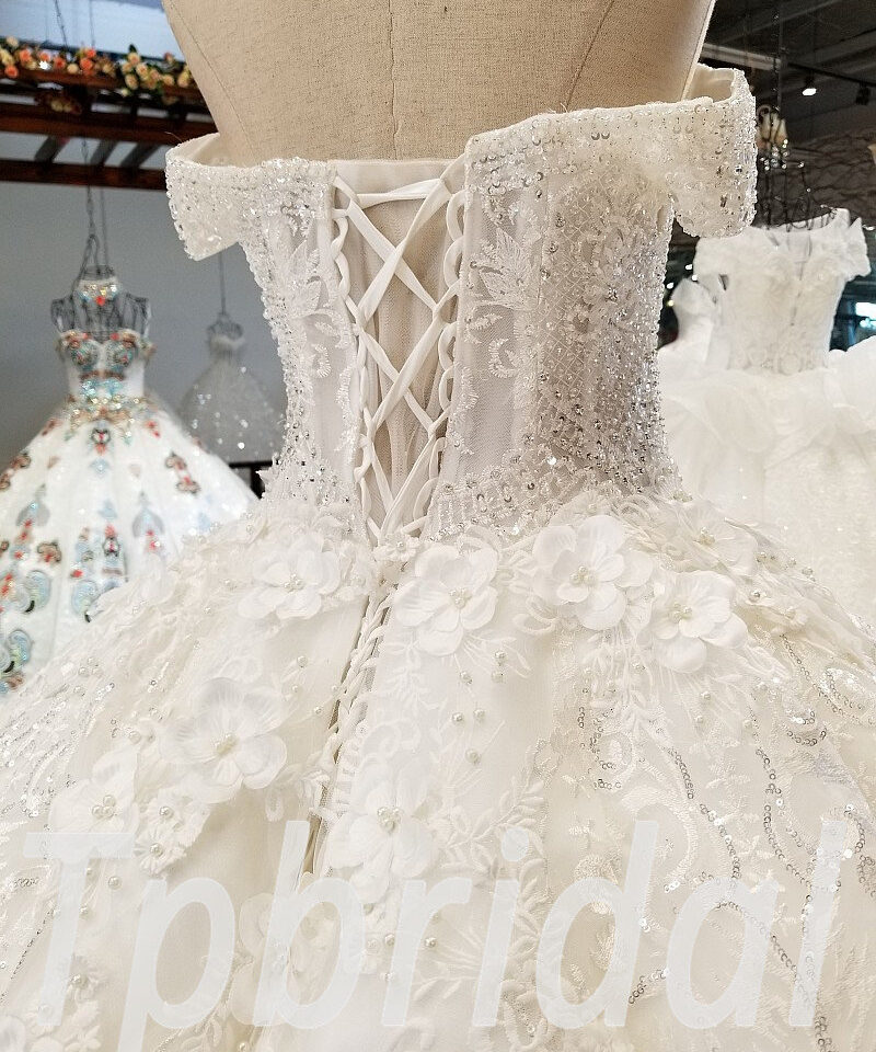 crystal ball gown wedding dress-0326-13