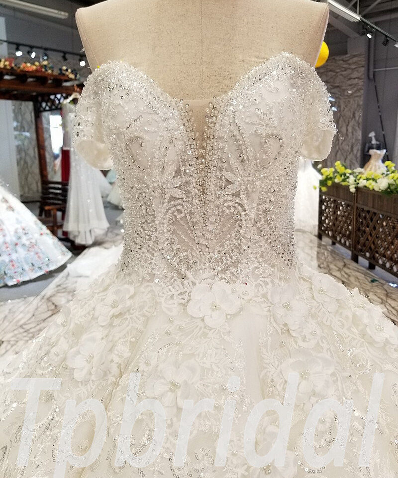 crystal ball gown wedding dress-0326-14