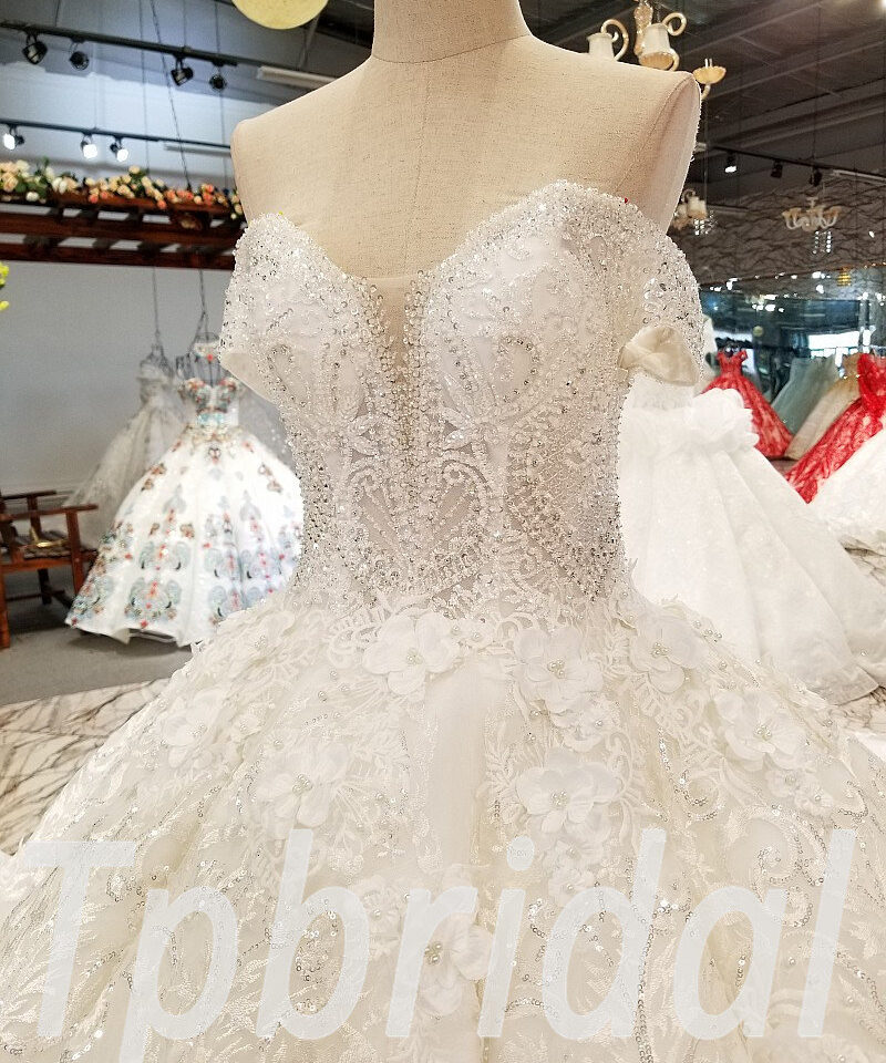 crystal ball gown wedding dress-0326-06