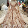 long train wedding dress 0324-07