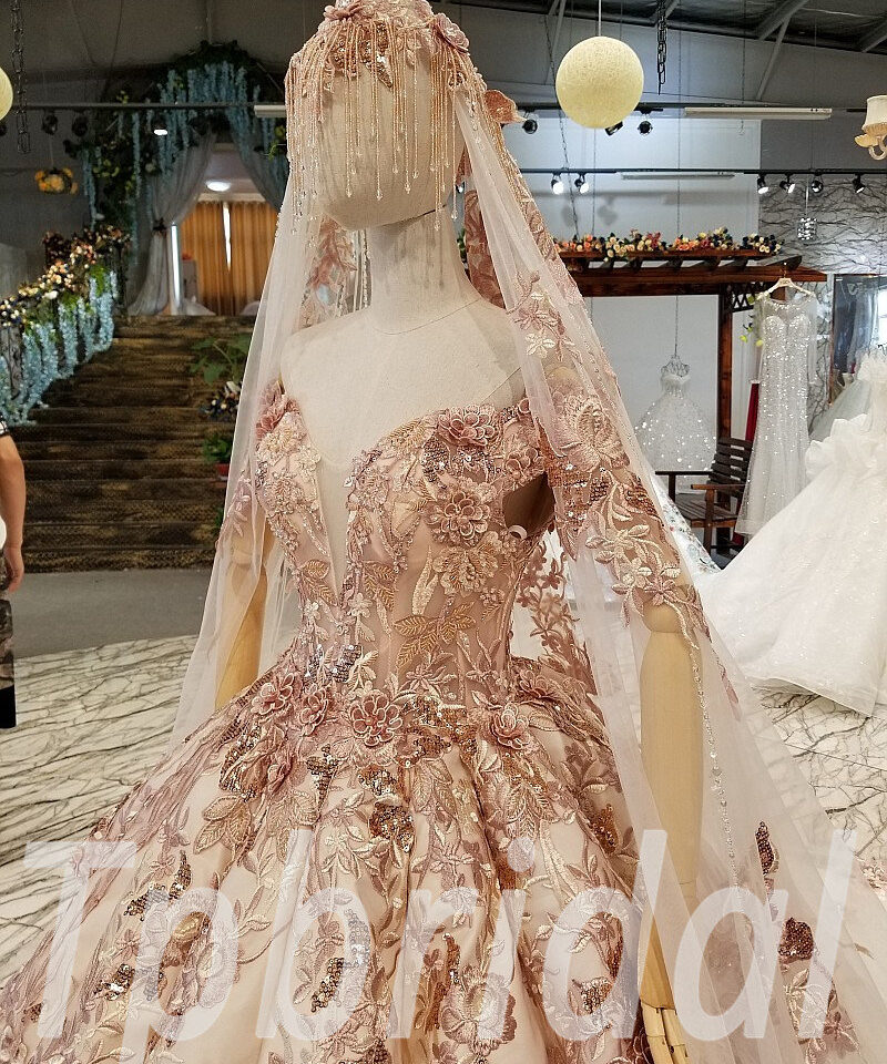 long train wedding dress 0324-10