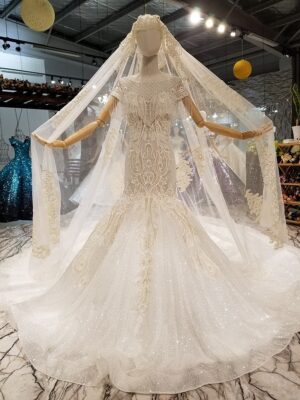 mermaid wedding gown 0325-07