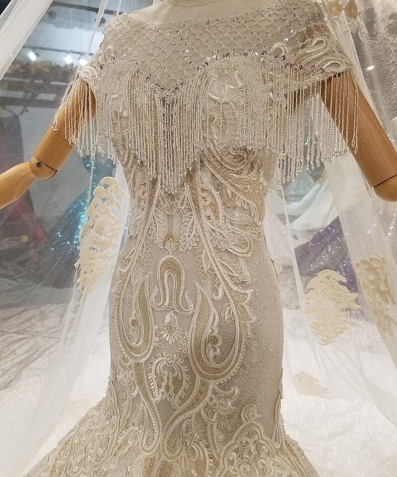 mermaid wedding gown 0325-09