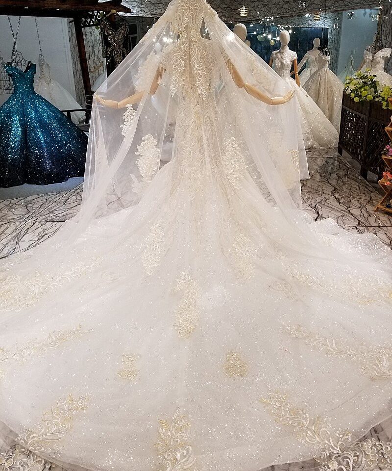 mermaid wedding gown 0325-11