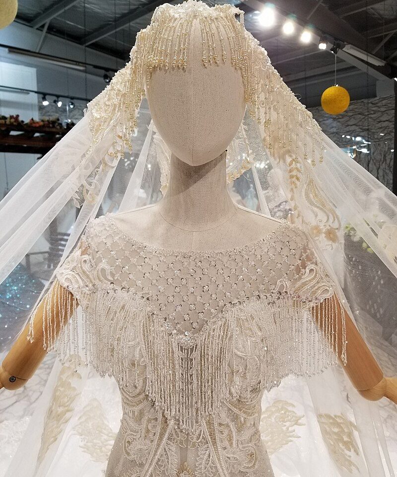 mermaid wedding gown 0325-07