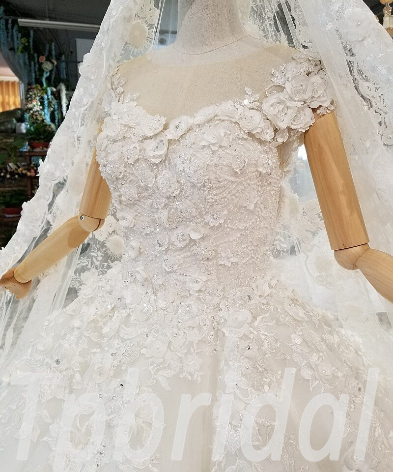 wedding dress with flowers-0328-01