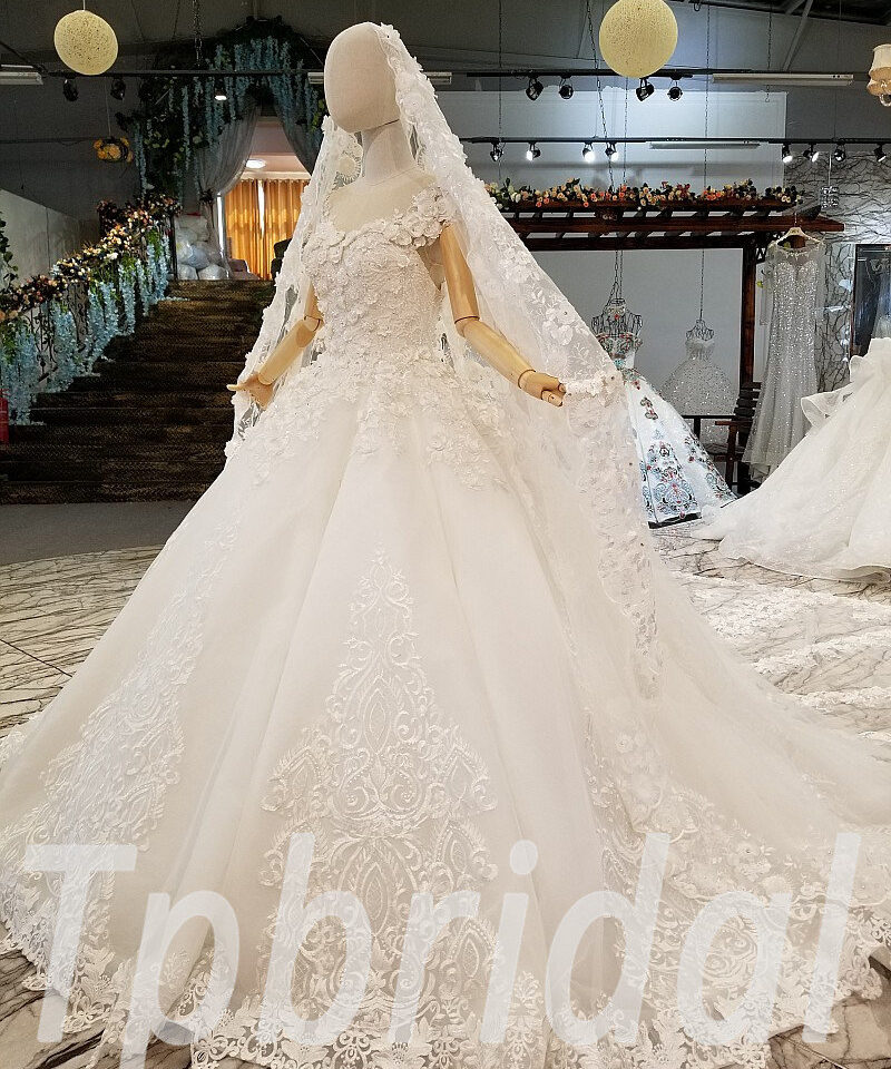 wedding dress with flowers-0328-02