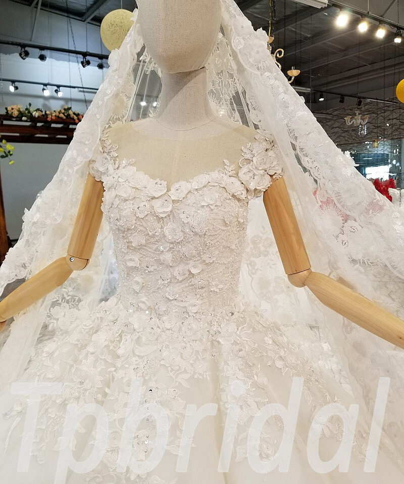 wedding dress with flowers-0328-12