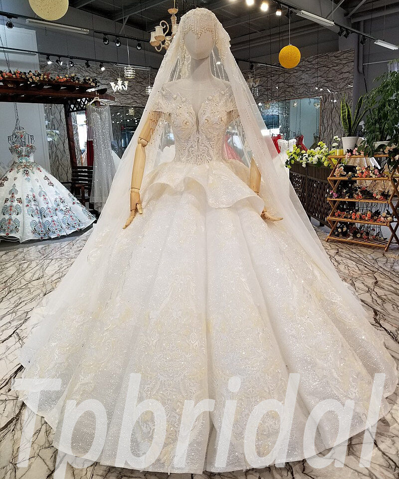 wedding dress with veil-0327-08