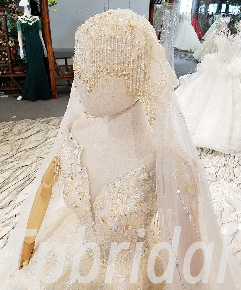 wedding dress with veil-0327-09