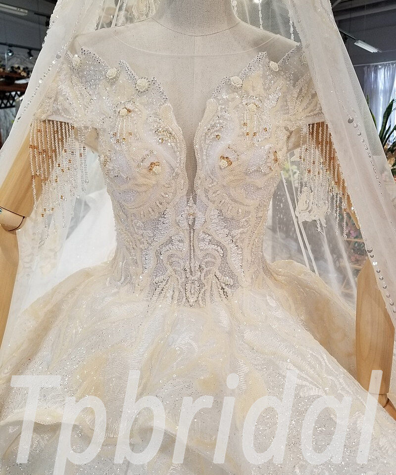 wedding dress with veil-0327-10