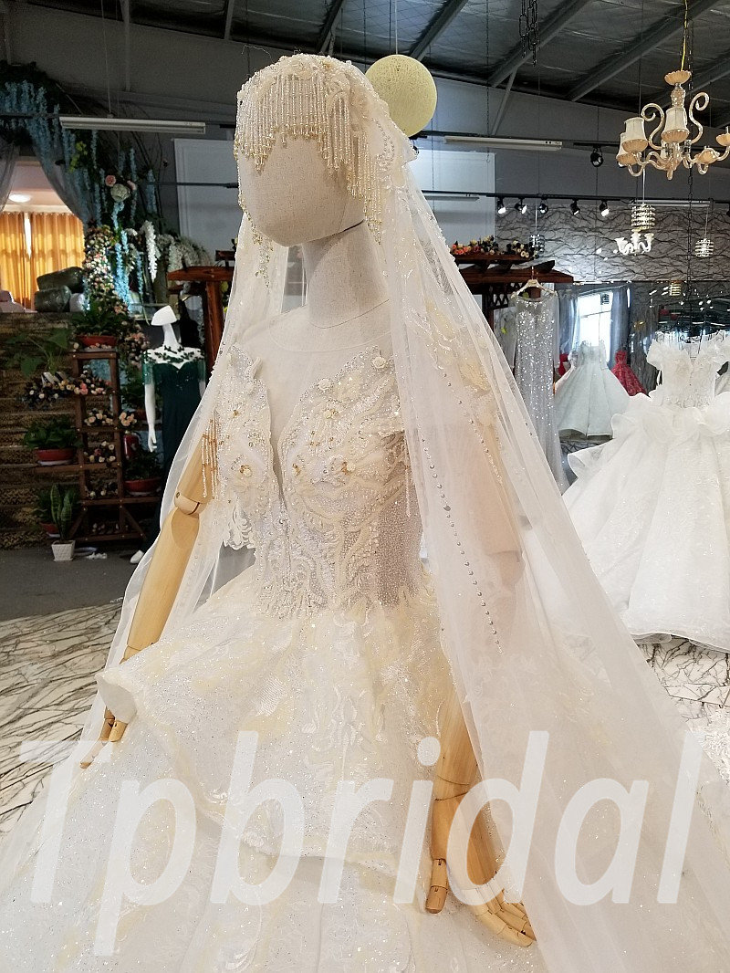  Wedding Dress  With Veil  Princess Ball  Gown  Plus Size 
