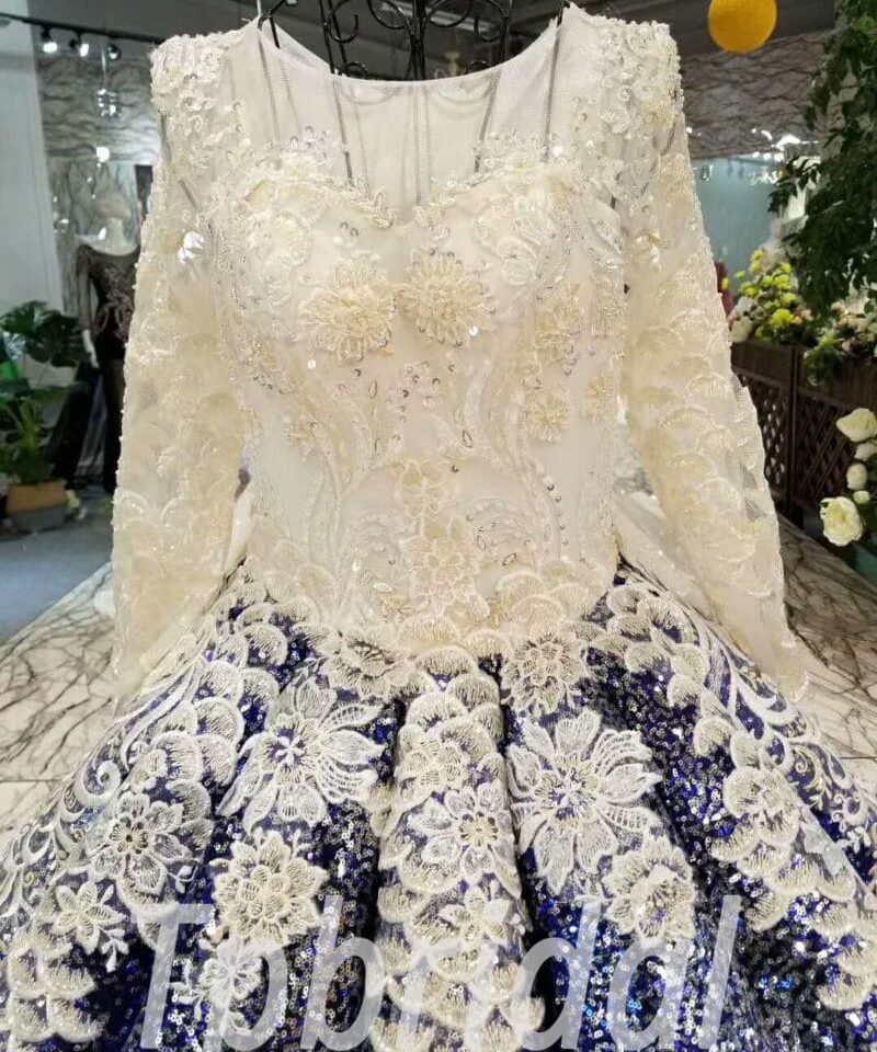 blue wedding dress-20335-05