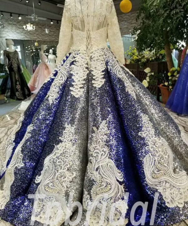 blue wedding dress-20335-05