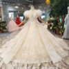 feather wedding dress-20355-06