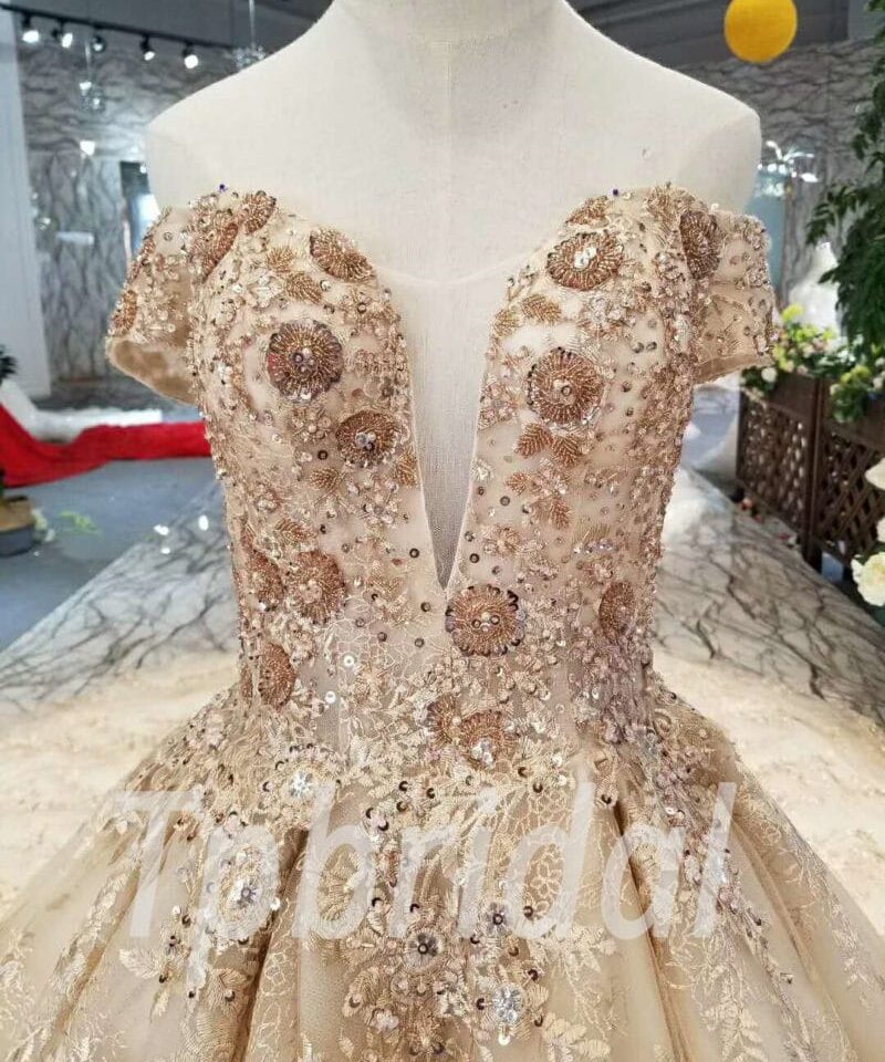 gold lace prom dress-20349-04