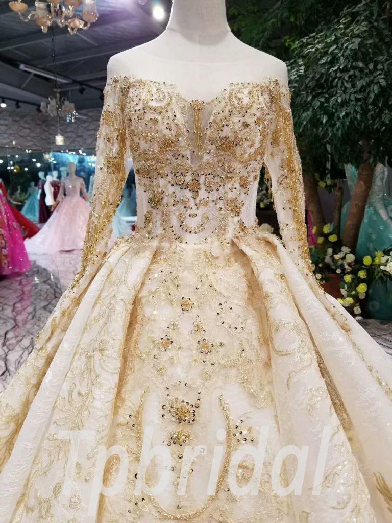 gold couture gown
