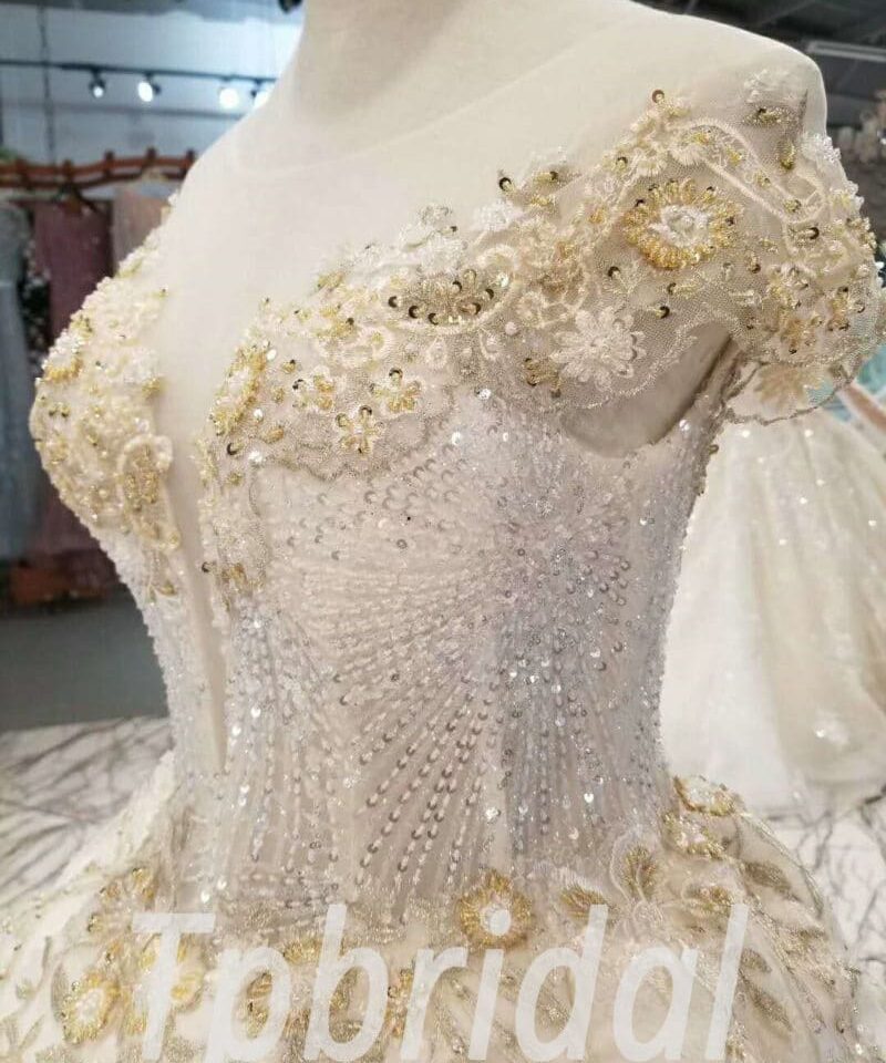 haute couture wedding dress ball gown-20358-09