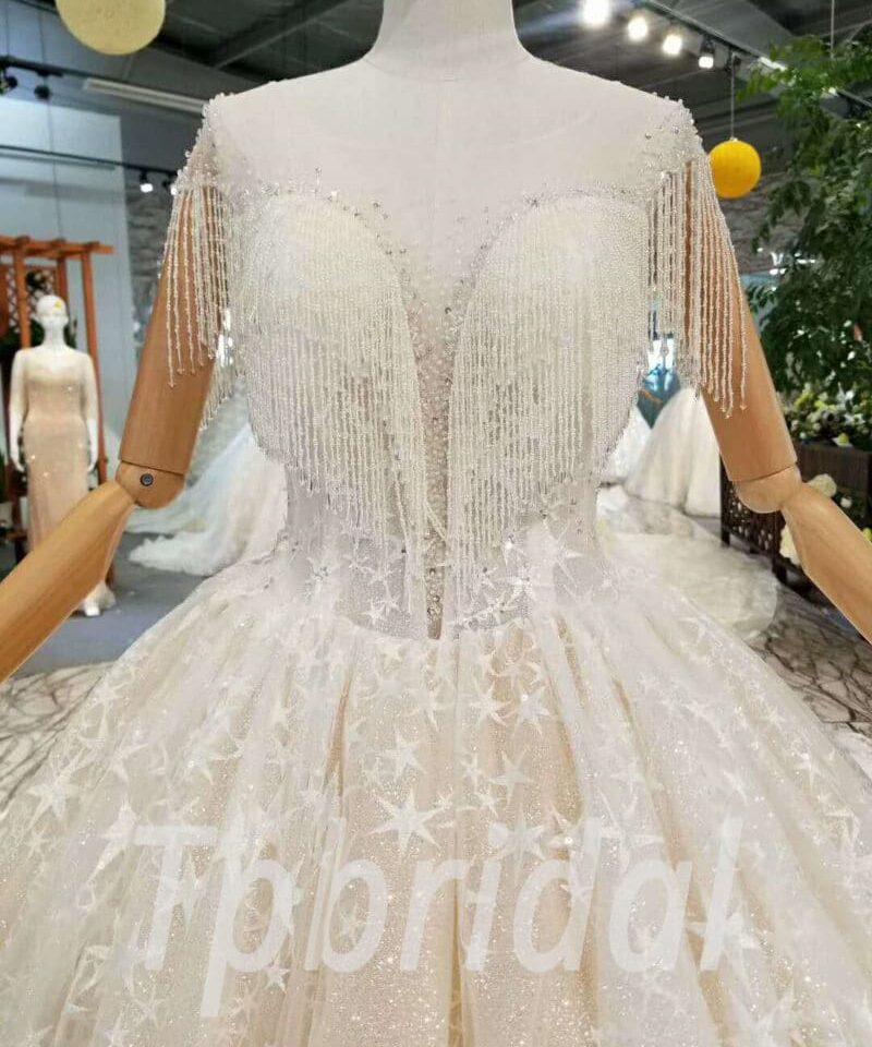 illusion neckline wedding dress-20350-04