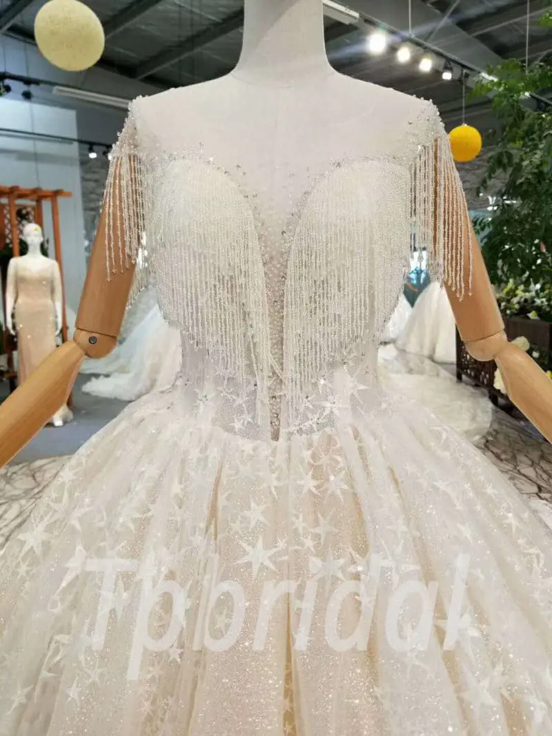 illusion neckline wedding dress-20350-04