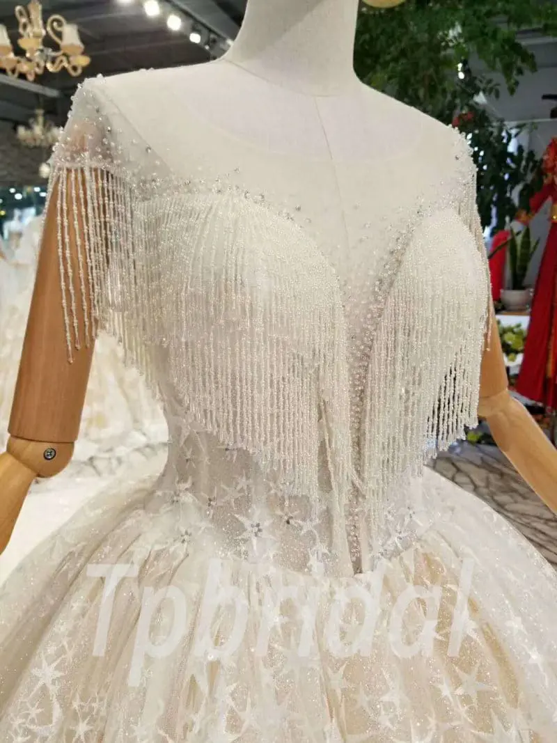 illusion neckline wedding dress-20350-06