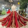 red and gold wedding dress-20342-06