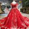 red wedding dress for sale-20351-03