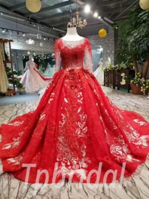 red wedding dress for sale-20351-03