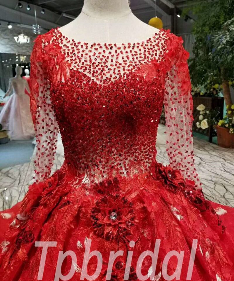 red wedding dress for sale-20351-04