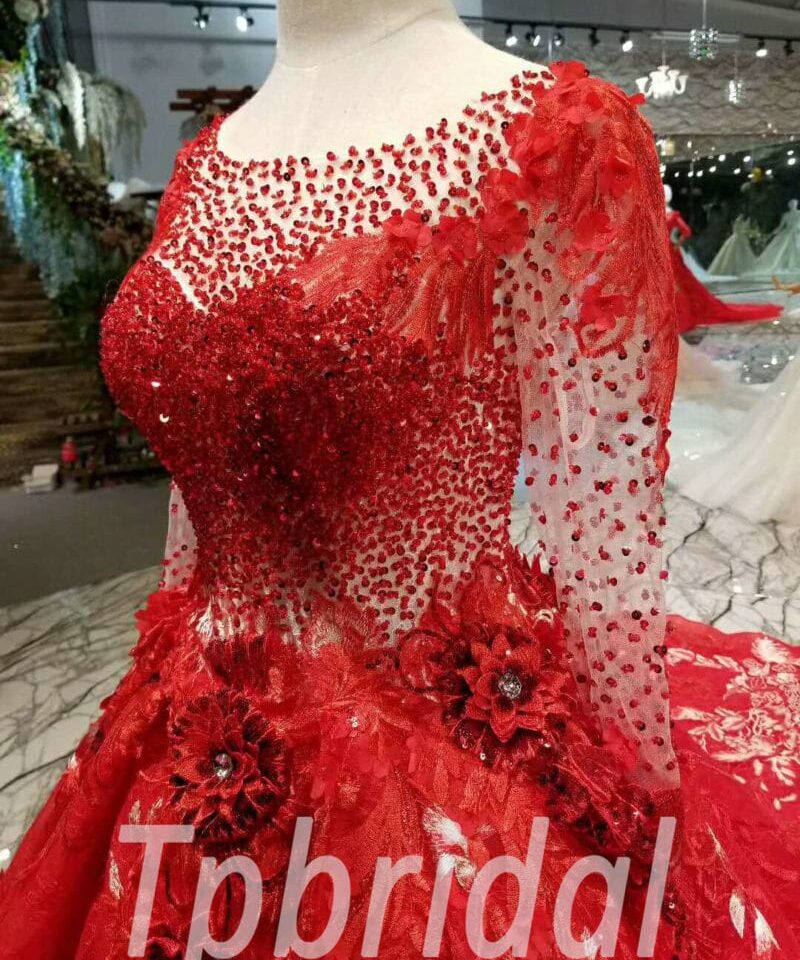 red wedding dress for sale-20351-05
