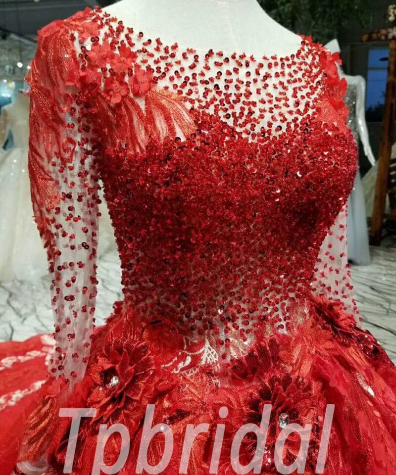 red wedding dress for sale-20351-06