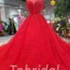 red wedding dress plus size-20331-01