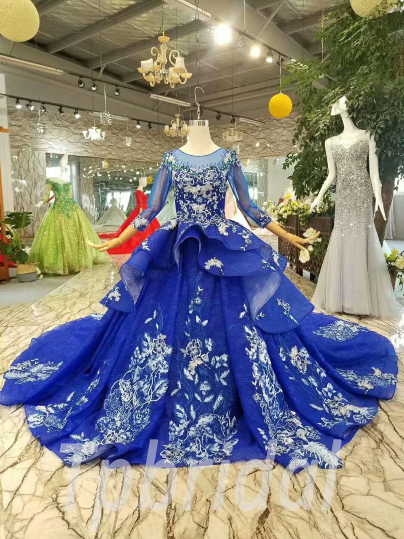 royal blue wedding dresses