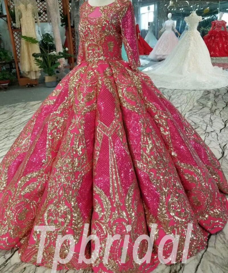 Fuchsia prom dress-20394-02