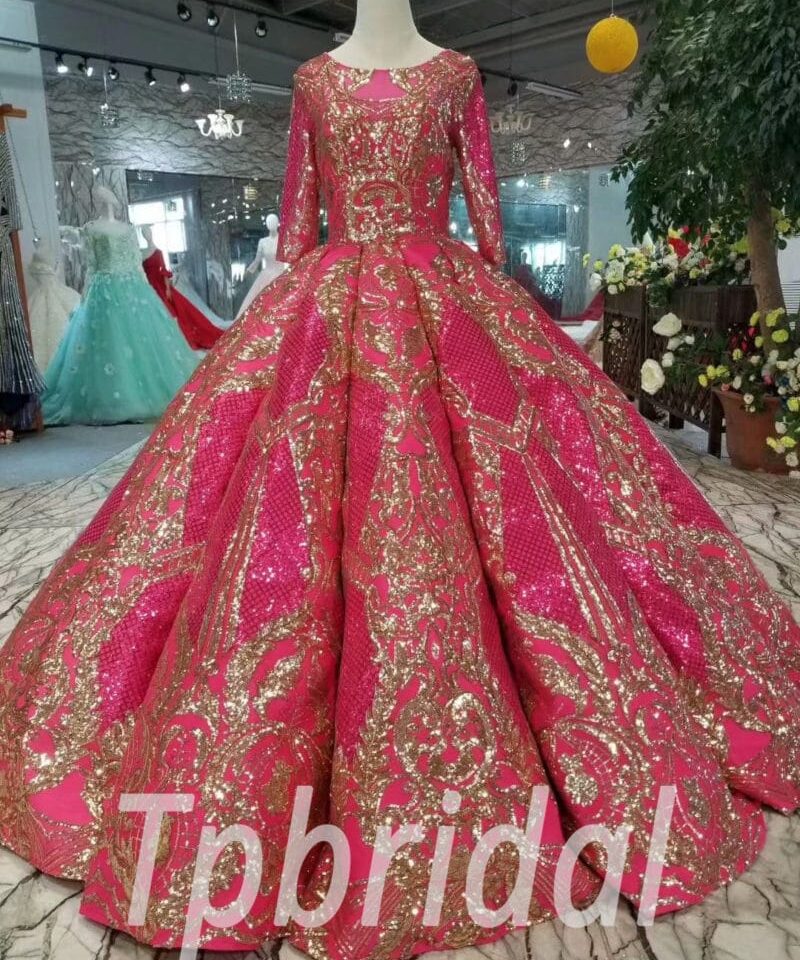 Fuchsia prom dress-20394-03