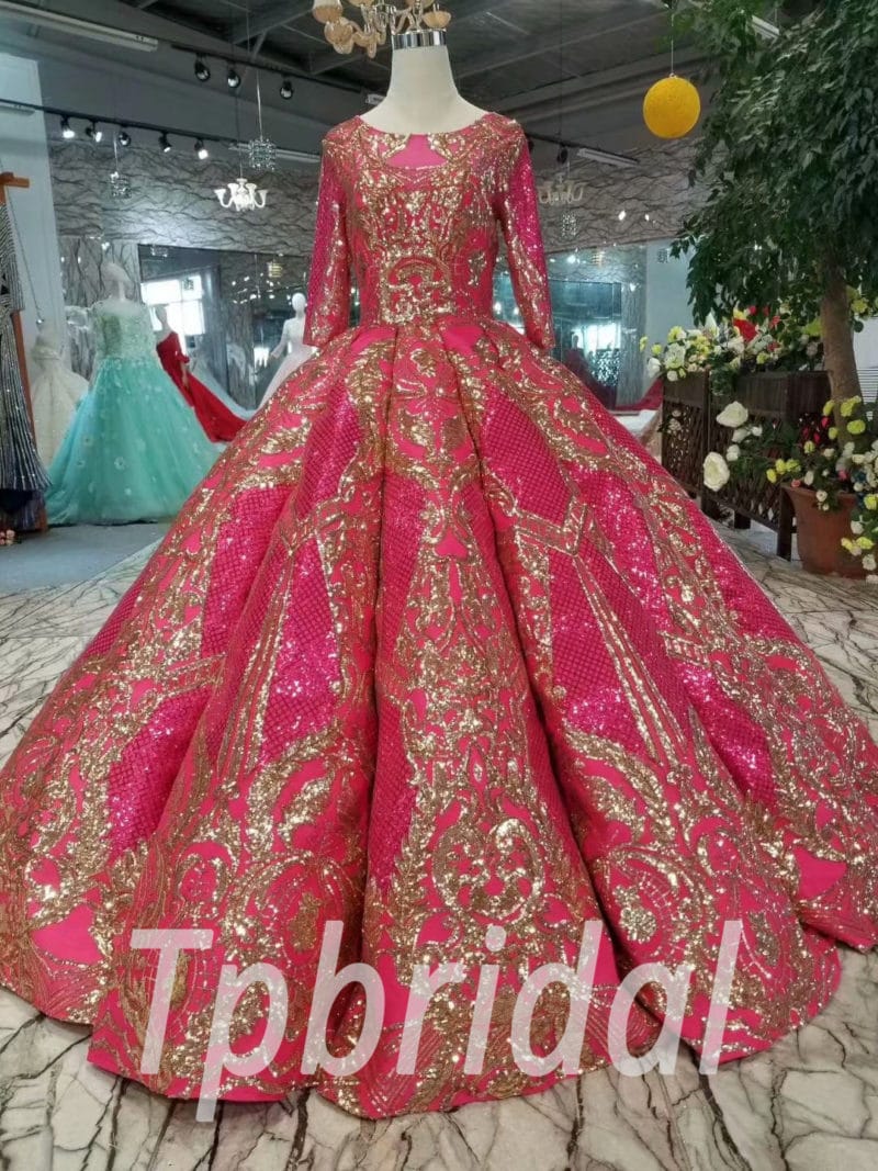 fuchsia ball gown dresses