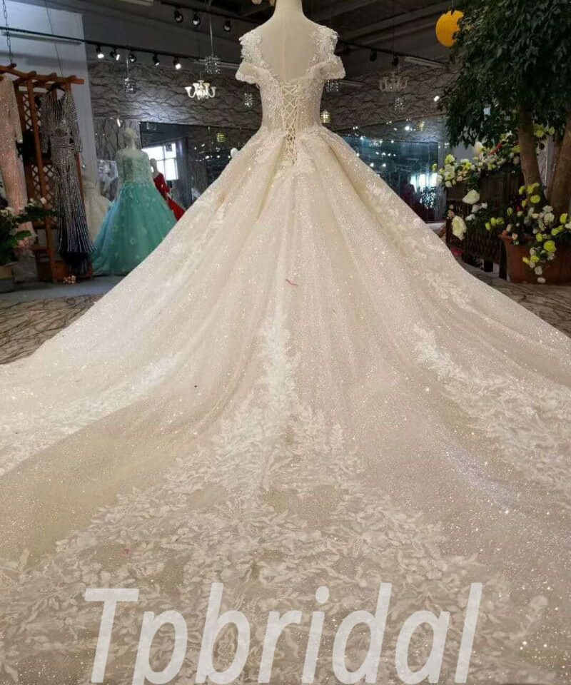 bling lace wedding dress-20365-04